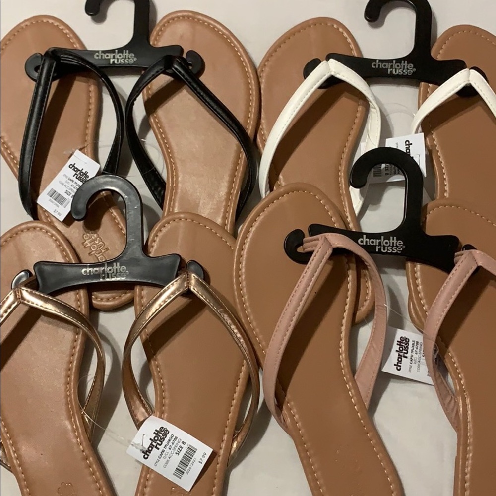 4 pair sandals